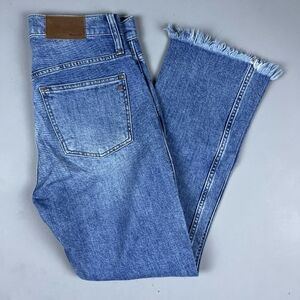 Madewell Cali Demi Boot Cropped Denim Medium Wash Blue Jeans Size 25